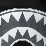 SPRAYGROUND - Shark Central White Stencil Shark Black Nylon Backpack