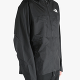 Black jacket worn by a person, showing the jacket's fit