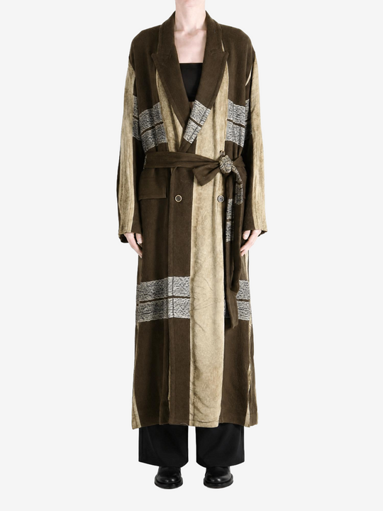 Brown jacket, full body view