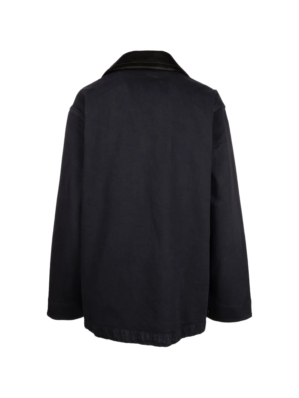 Blue coats back view