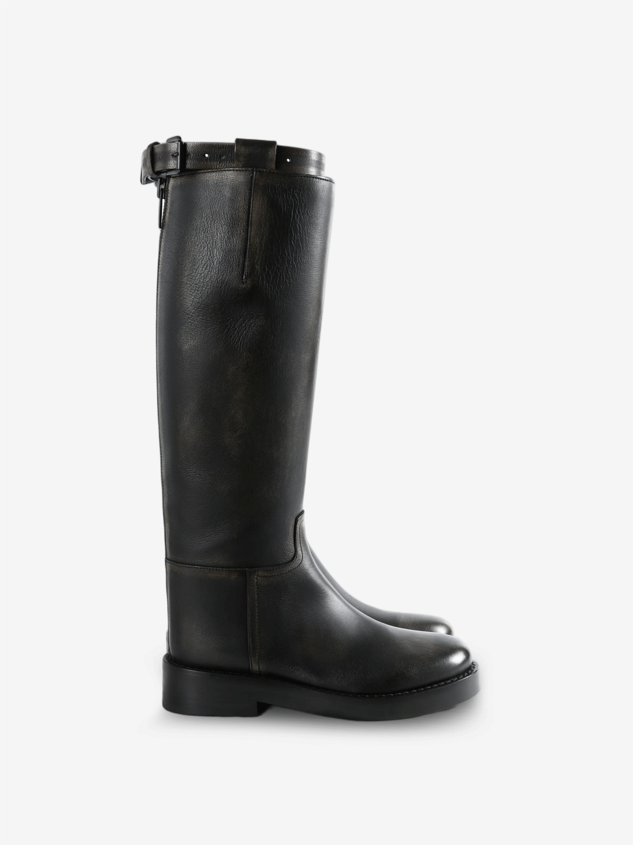 Black boots, side view