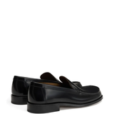 black loafers-mules,back view