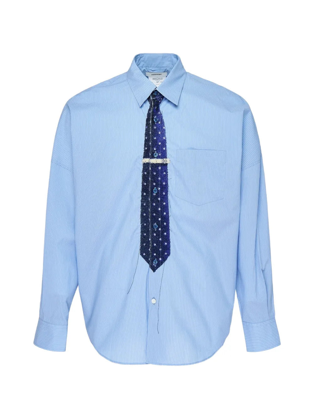 Blue shirt, front view