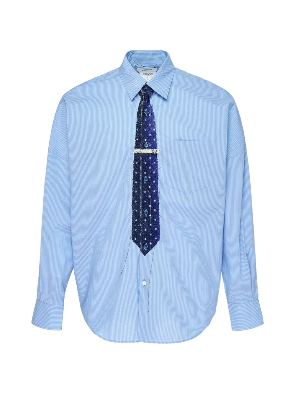 Blue shirt, front view