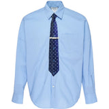 Blue shirt, front view