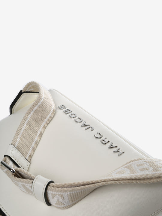 Close up of white bags, showing texture of the polyurethane fabric