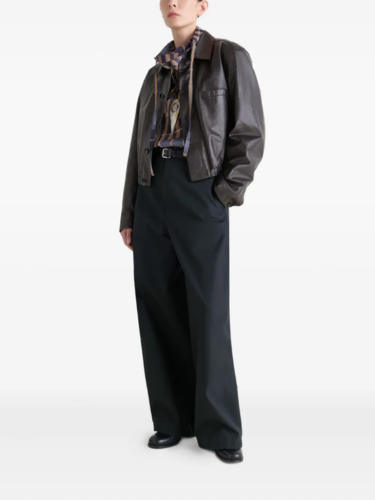 Brown tops, full body view