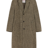 Tan coat, front view