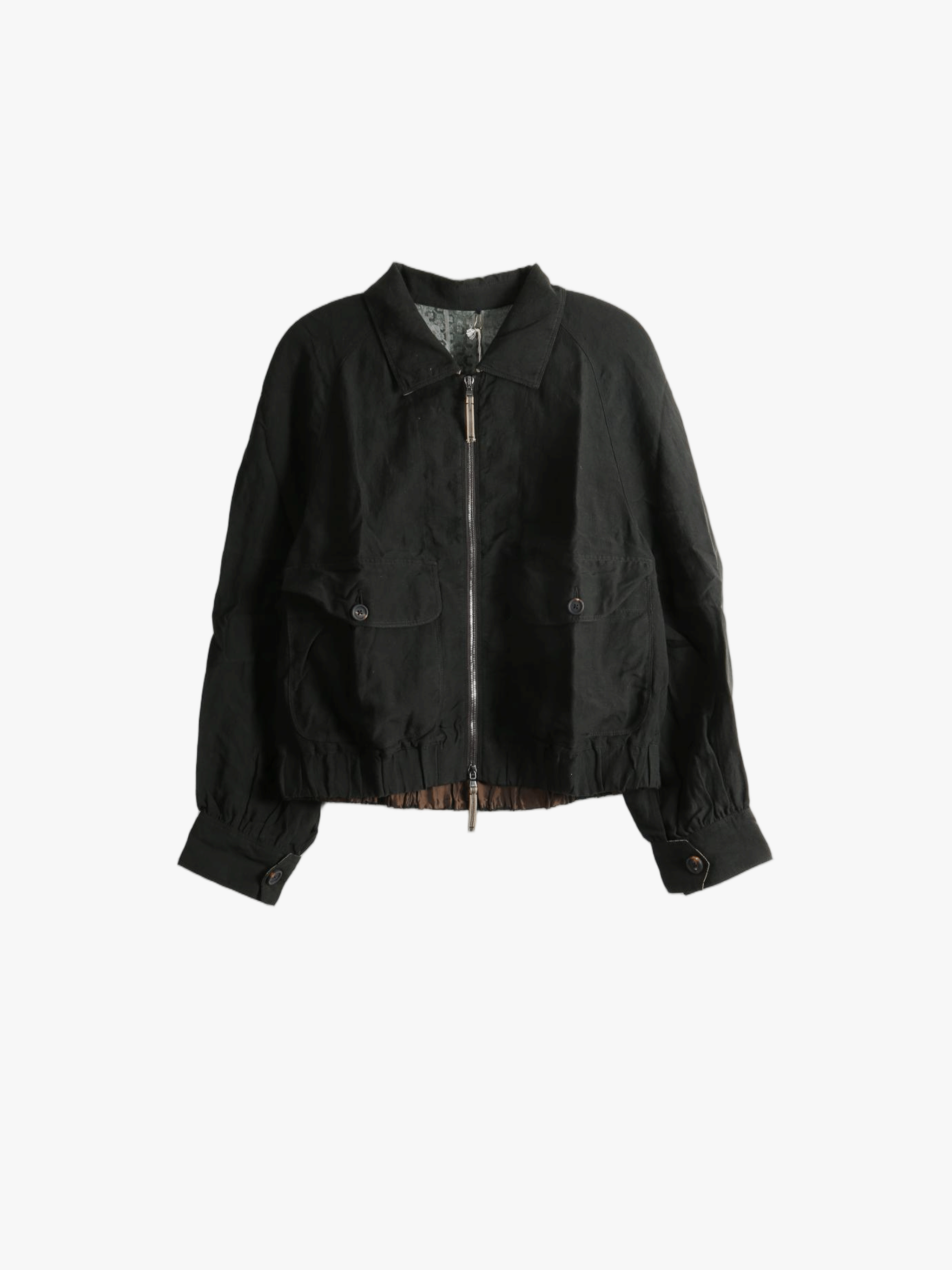 Black jacket, front view