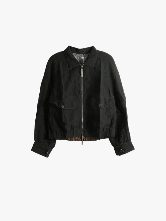 Black jacket, front view