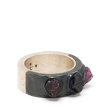 PARTS OF FOUR - Sistema Ring (Terrestrial Surfaced, 3 Winza Sapphires, 9mm, MA+KA+WIS)