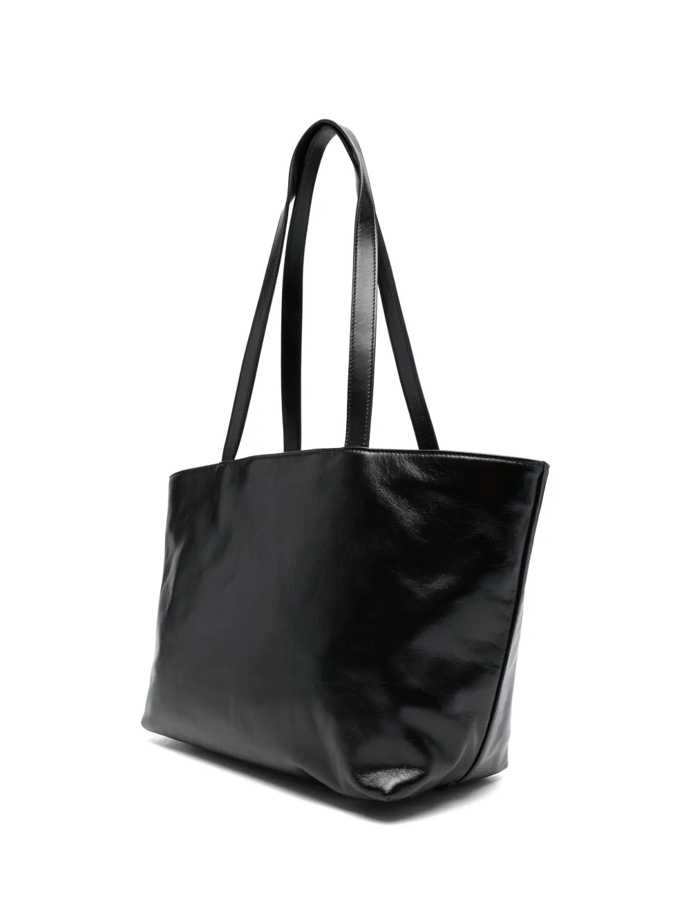 Black handbag,side view