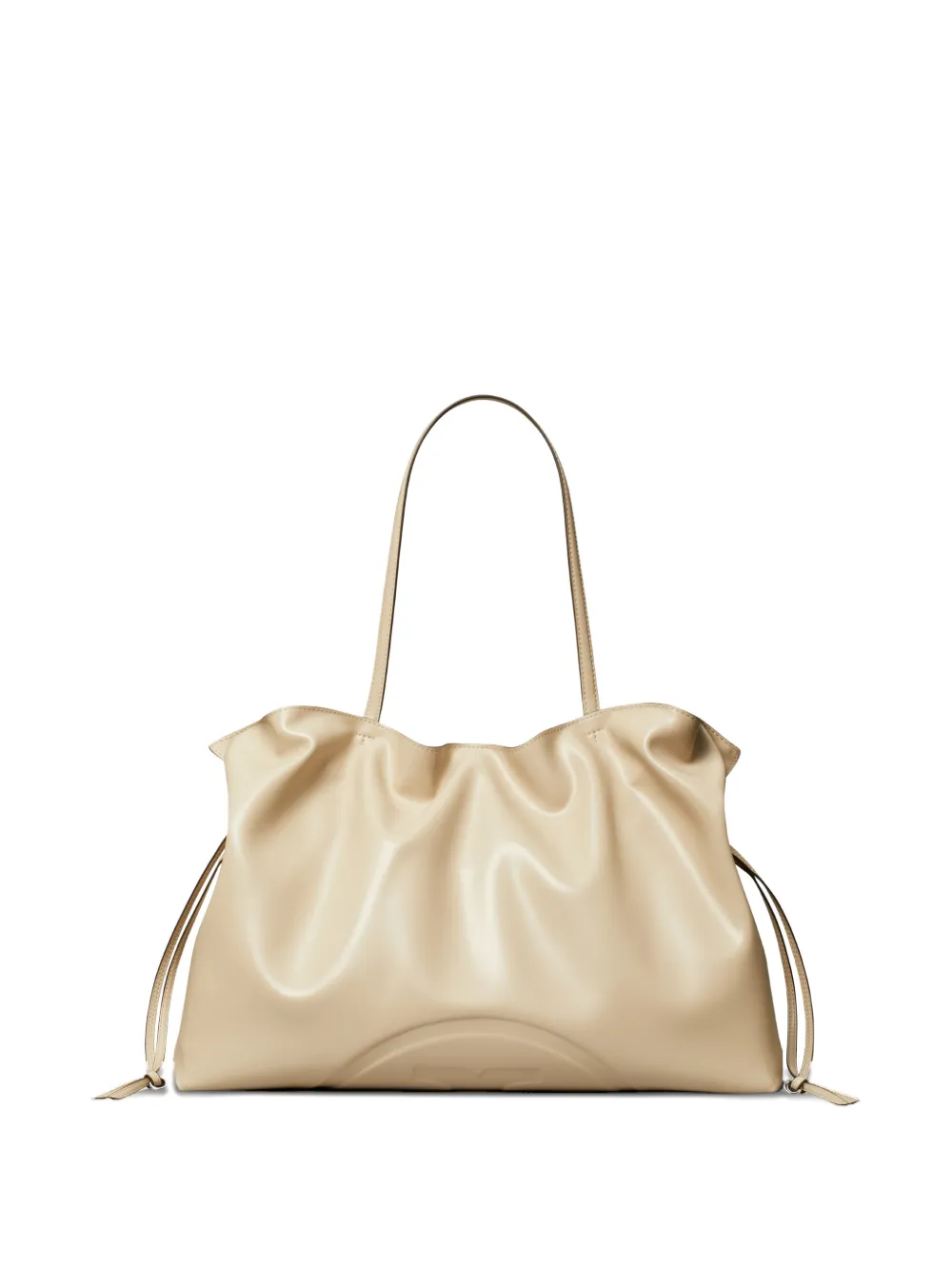 Tan bag, front view