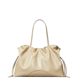 Tan bag, front view