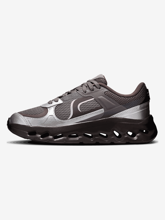 Grey shoes, side view