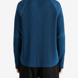 Blue jacket, full body view