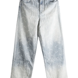 Blue jeans, front view