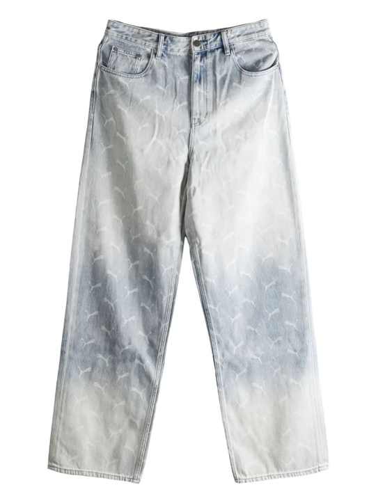 Blue jeans, front view