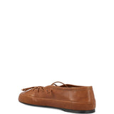 Brown shoes, back view