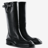 Black boots, front view