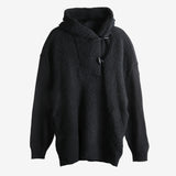 Black hoodie, front view