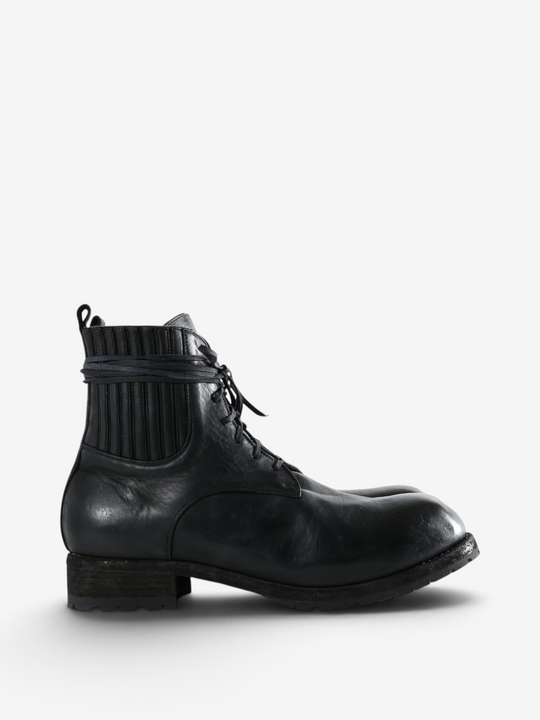 Black boots, side view