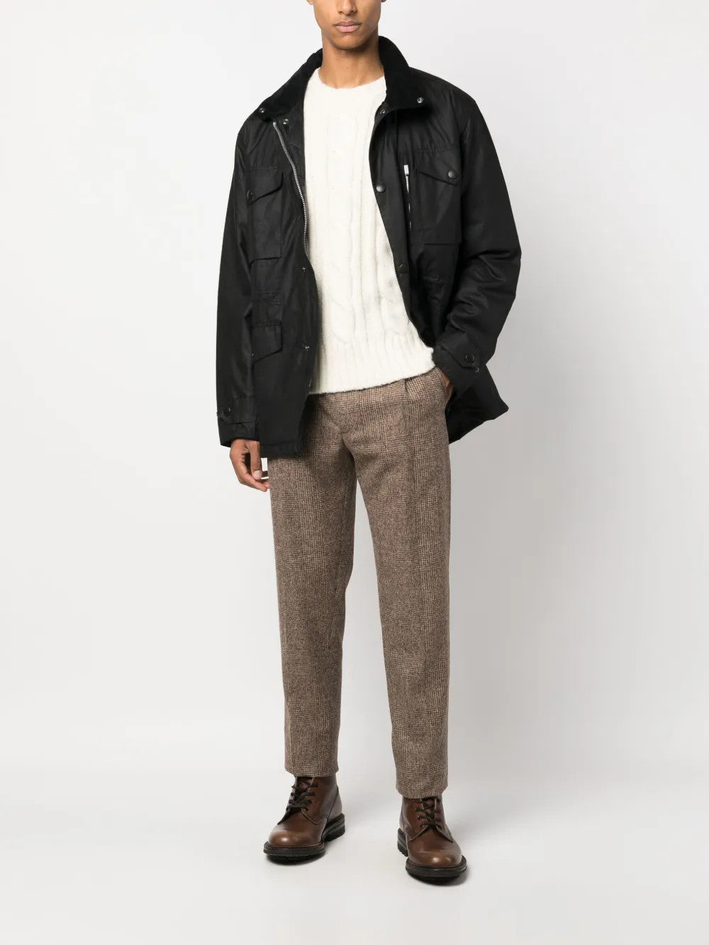 Black jacket, full body view