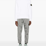 White sweatshirt, full body view