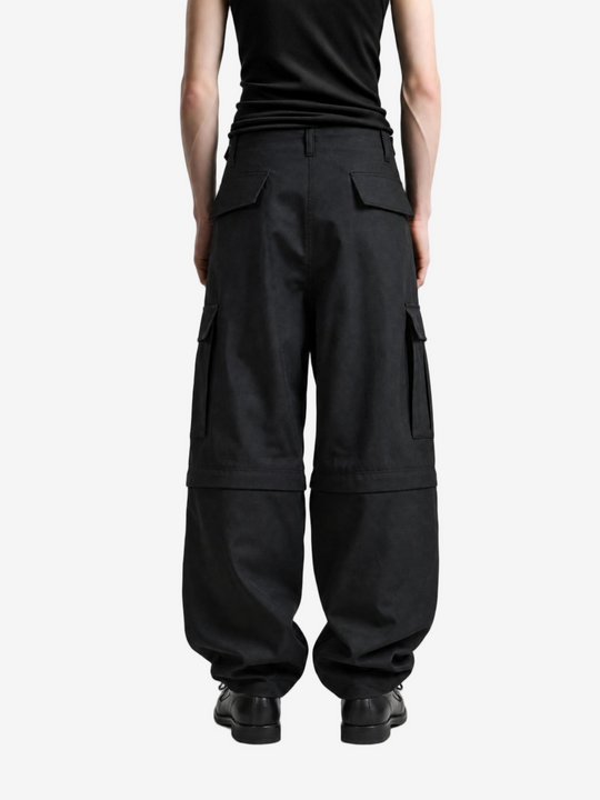 Black pants, full body view