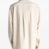 White shirts worn by a person, showing the shirts fit