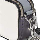 Close up of white bags, showing texture of the fibres fabric.