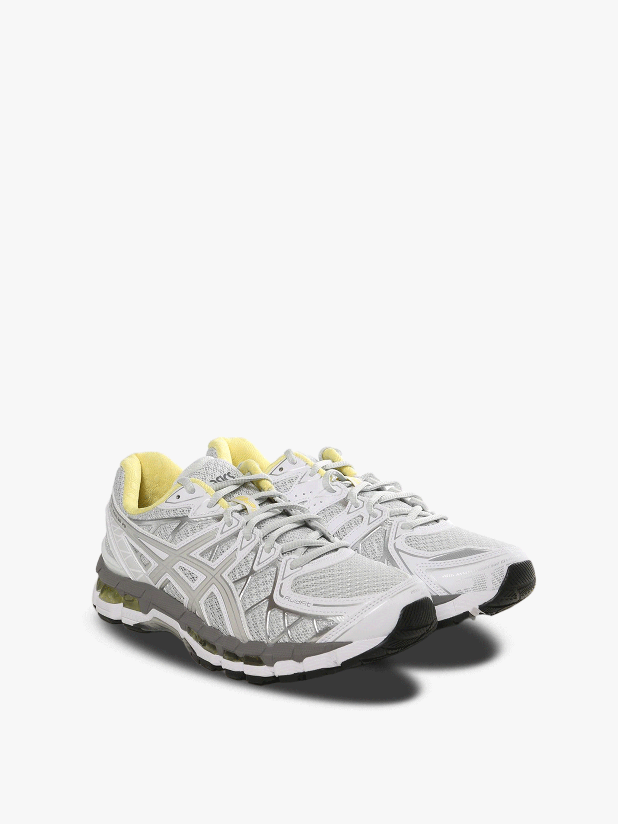 Grey sneakers, side view