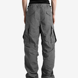 Grey pants, full body view