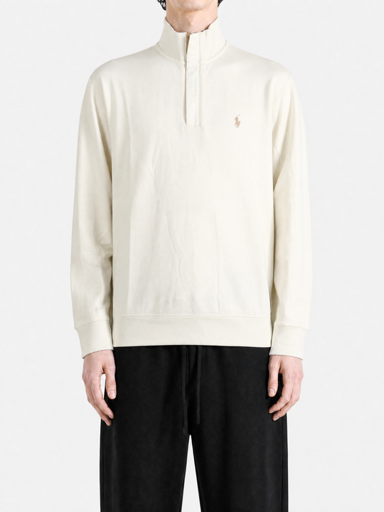Tan knitwear, full body view