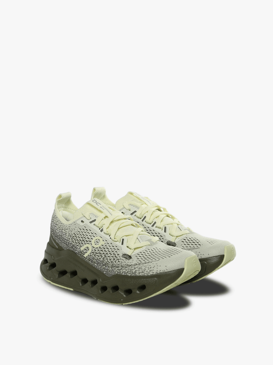 Green sneakers, side view