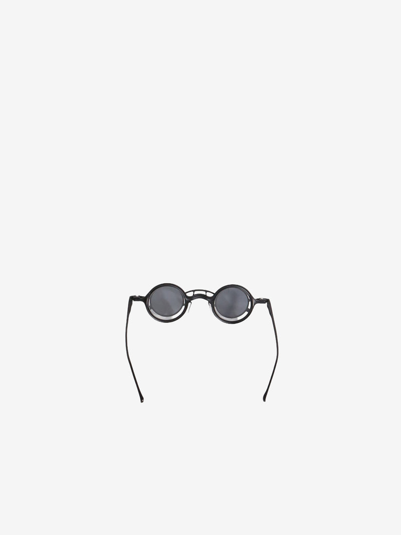 RIGARDS X ZIGGY CHEN Pure Titanium Clip-on Sunglasses Matte Black+Black/Clear+D.Gray Lens/Matte