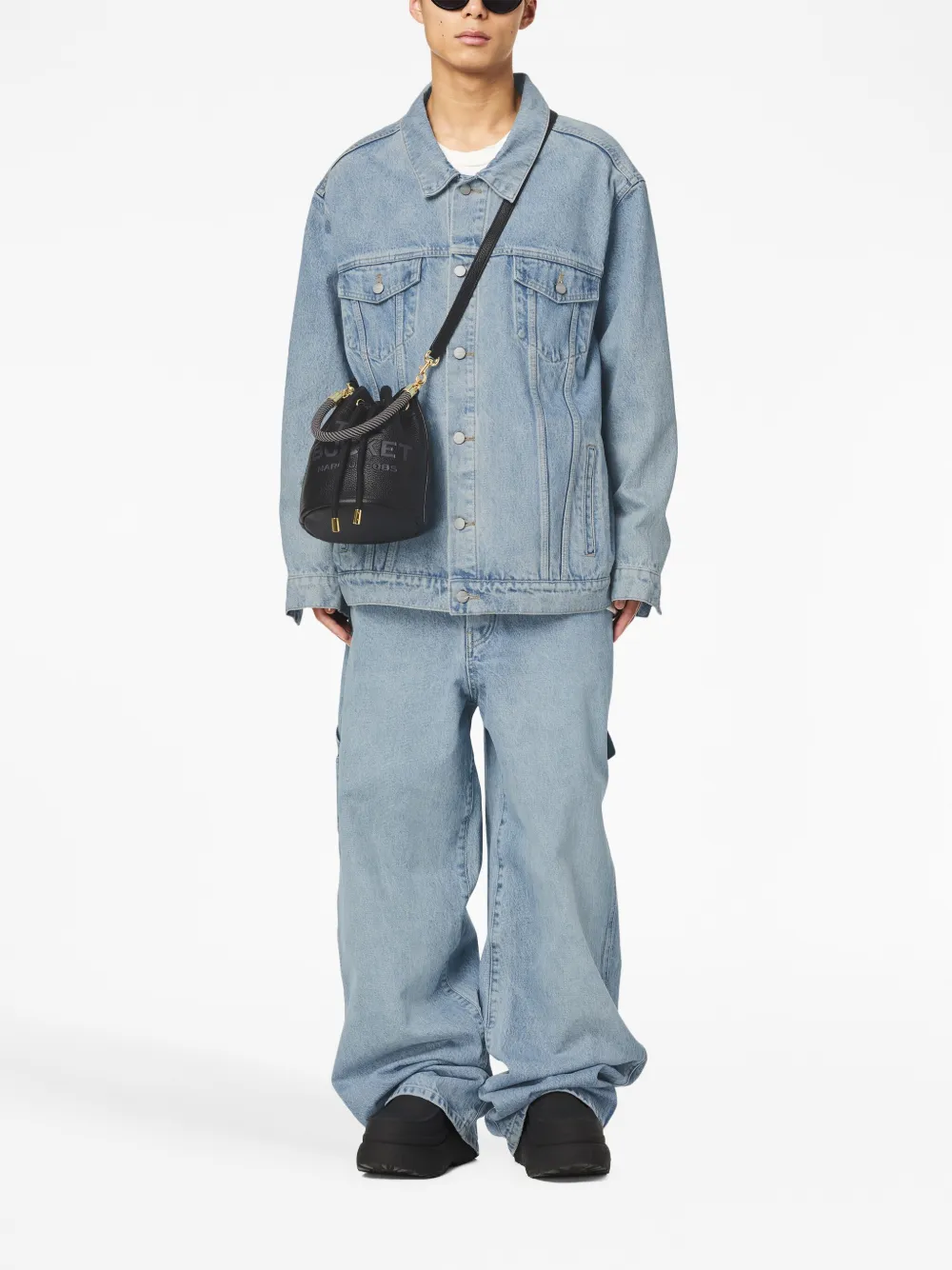 Black bags, full body view