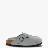 Grey sandals, side view