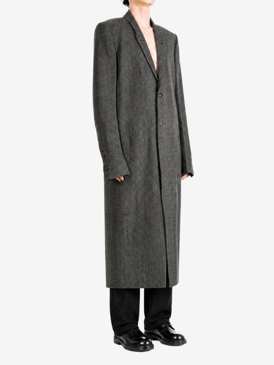 Grey jacket, full body view