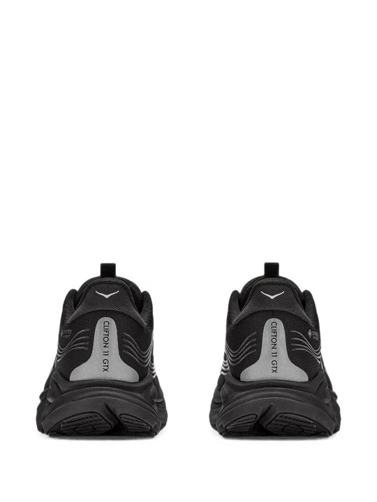 Black shoes, back view
