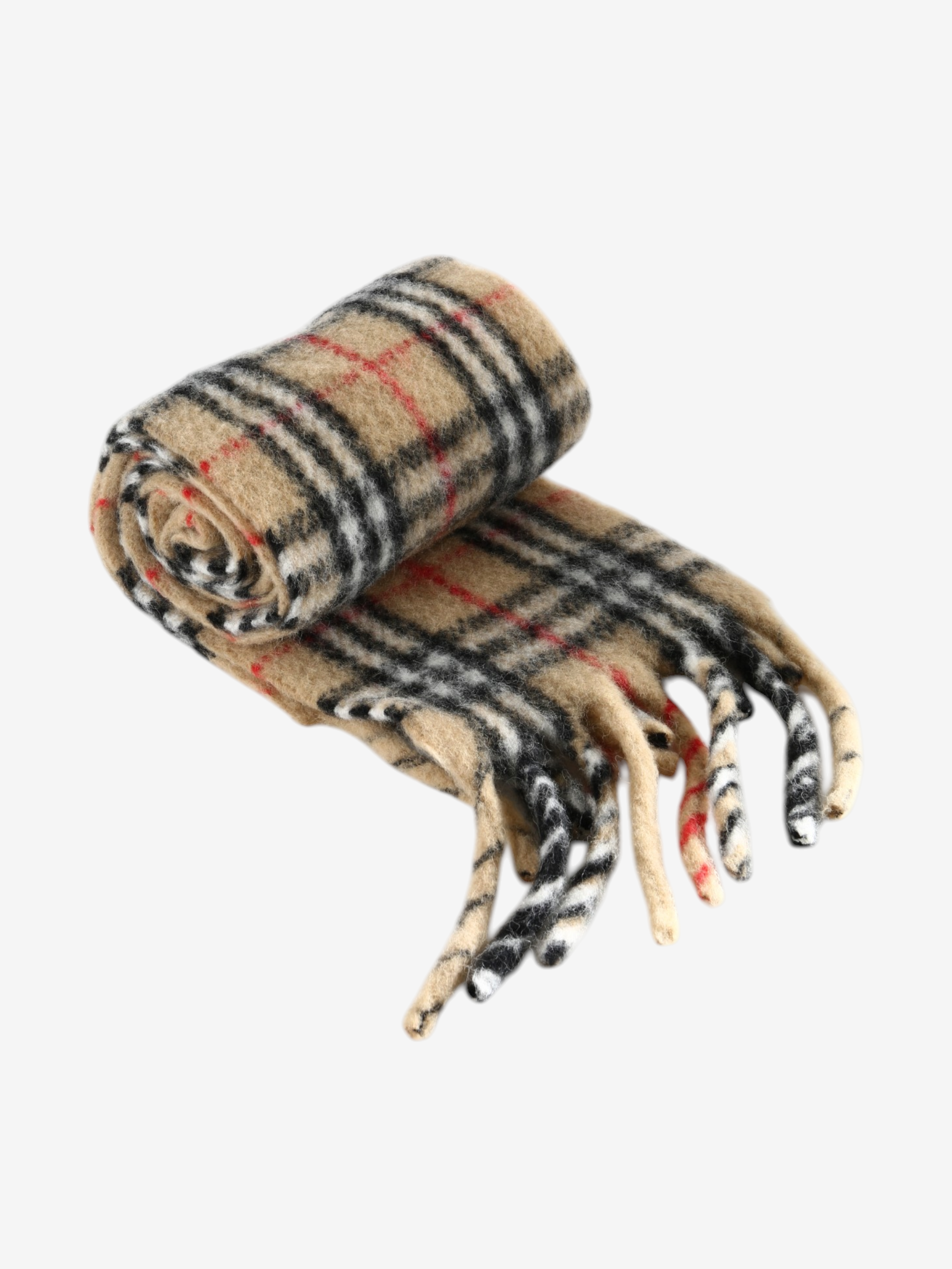 Tan scarf, front view