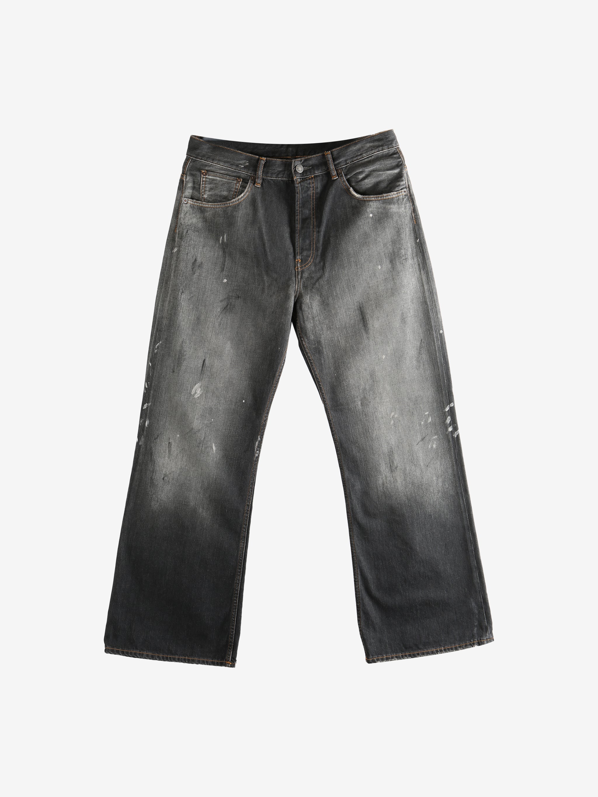 Grey jeans, front view