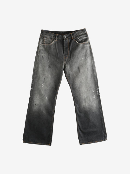 Grey jeans, front view