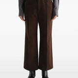 Brown pants, full body view