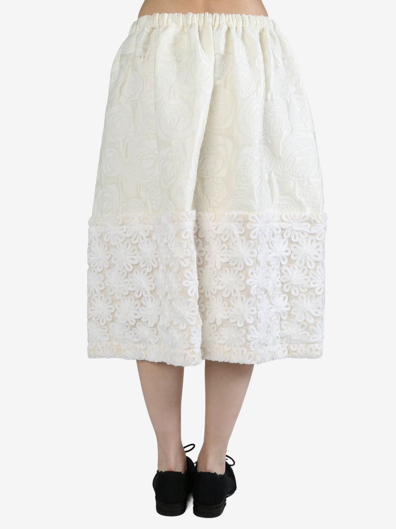 TAO COMME DES GARCONS - Women Embroidered Patchwork Lace Skirt