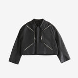 Black jackets, front view