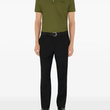 Green top, full body view