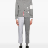 Grey knitwear, full body view