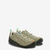 Green sneakers, side view