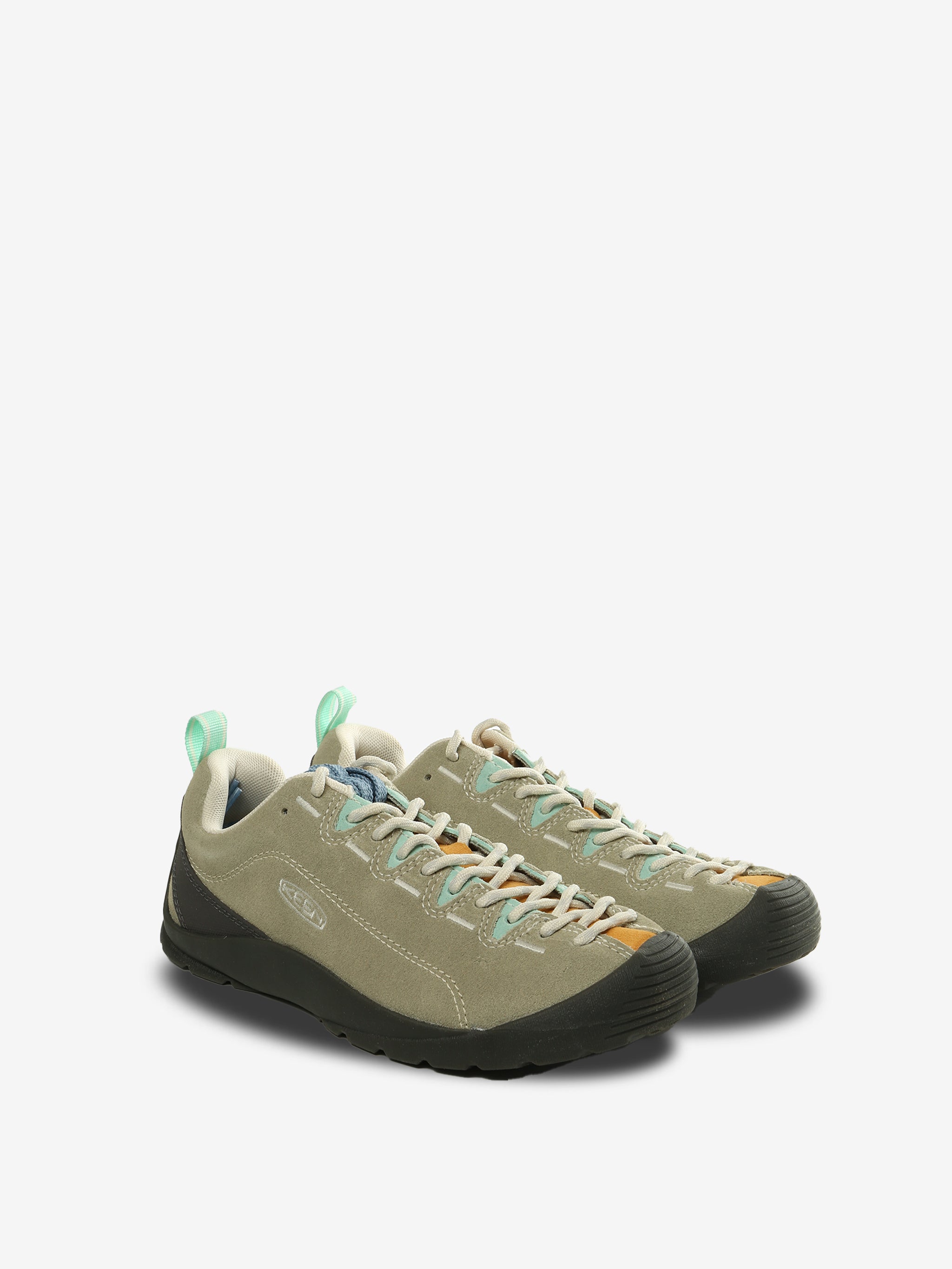 Green sneakers, side view